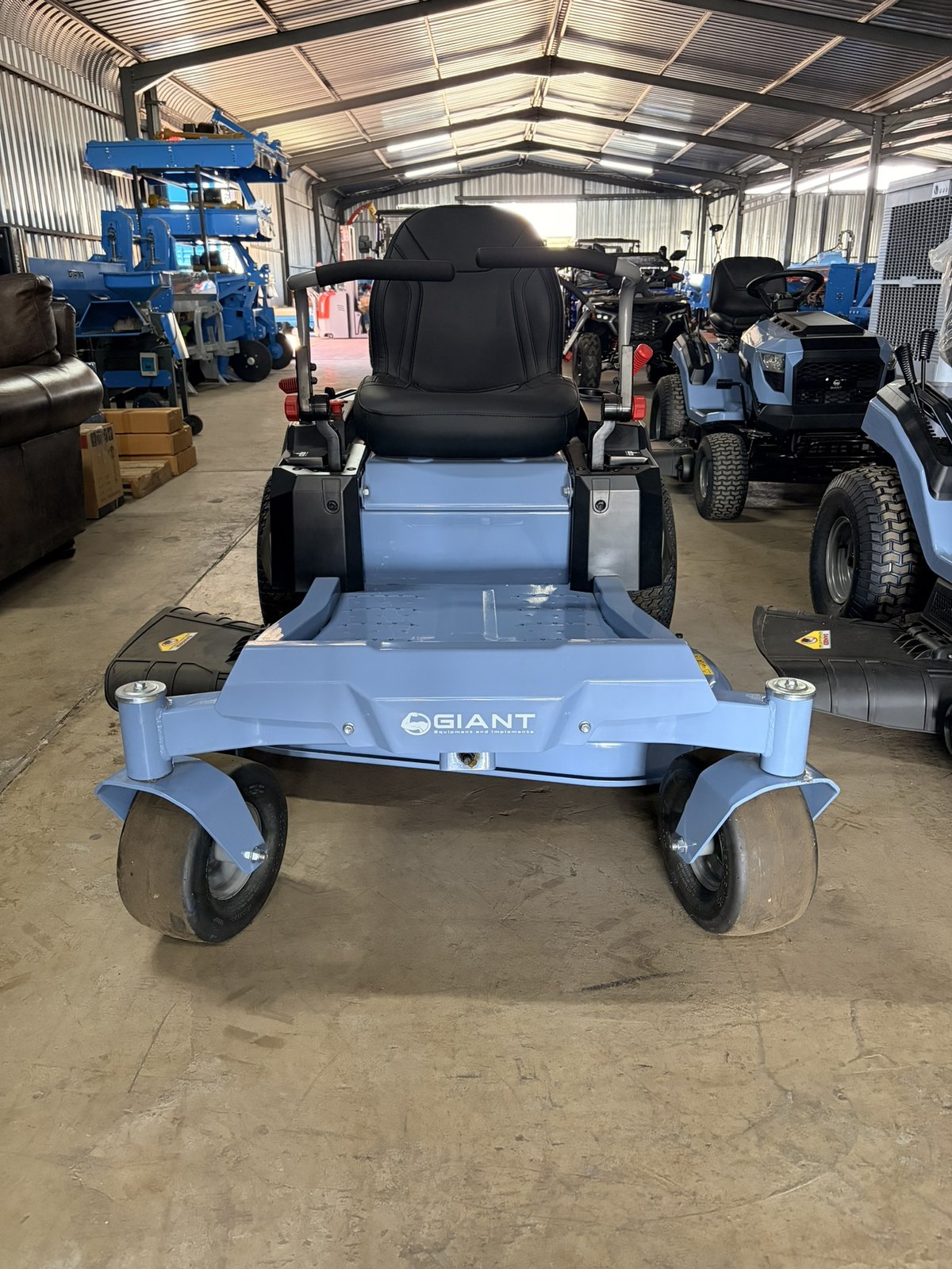 Giant Zero Turn Mower, front view