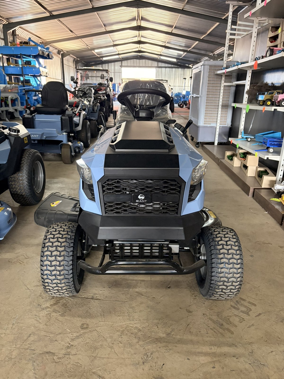 Giant Ride-On Mower, front view