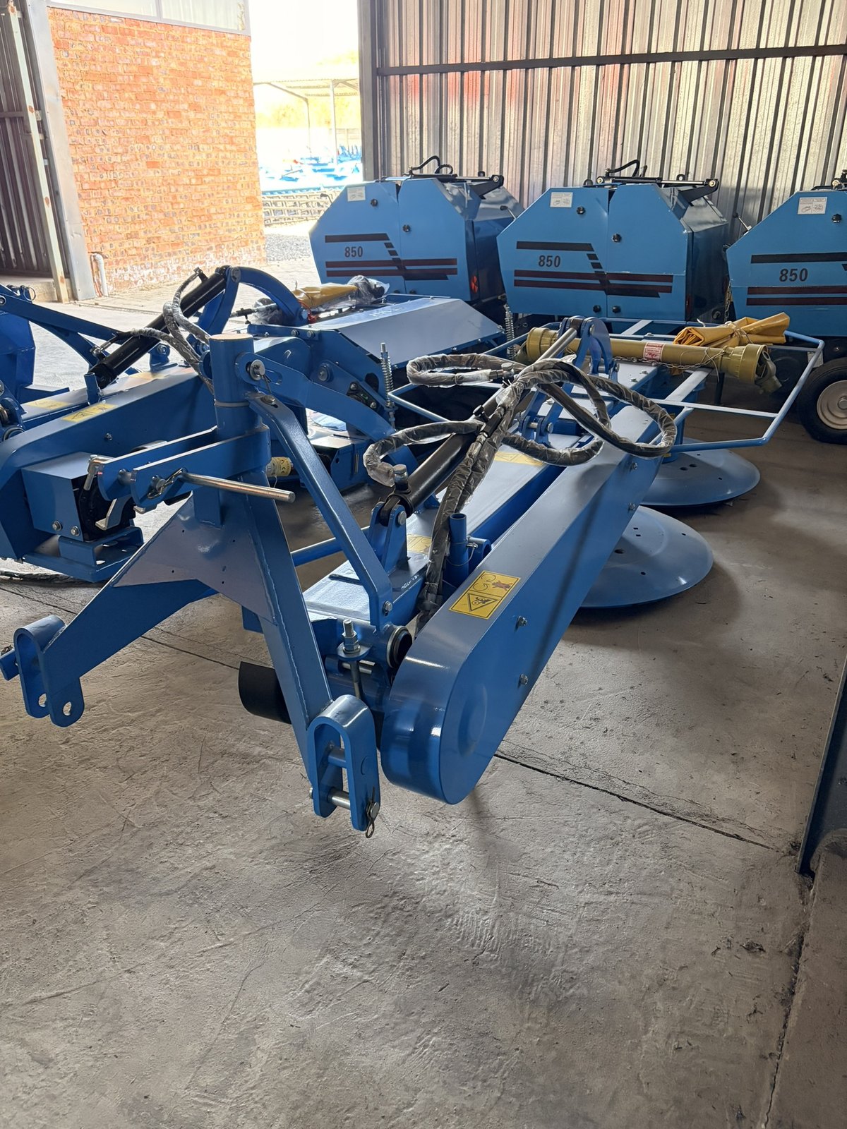 Drum Mowers, photographed on the supplier's floor