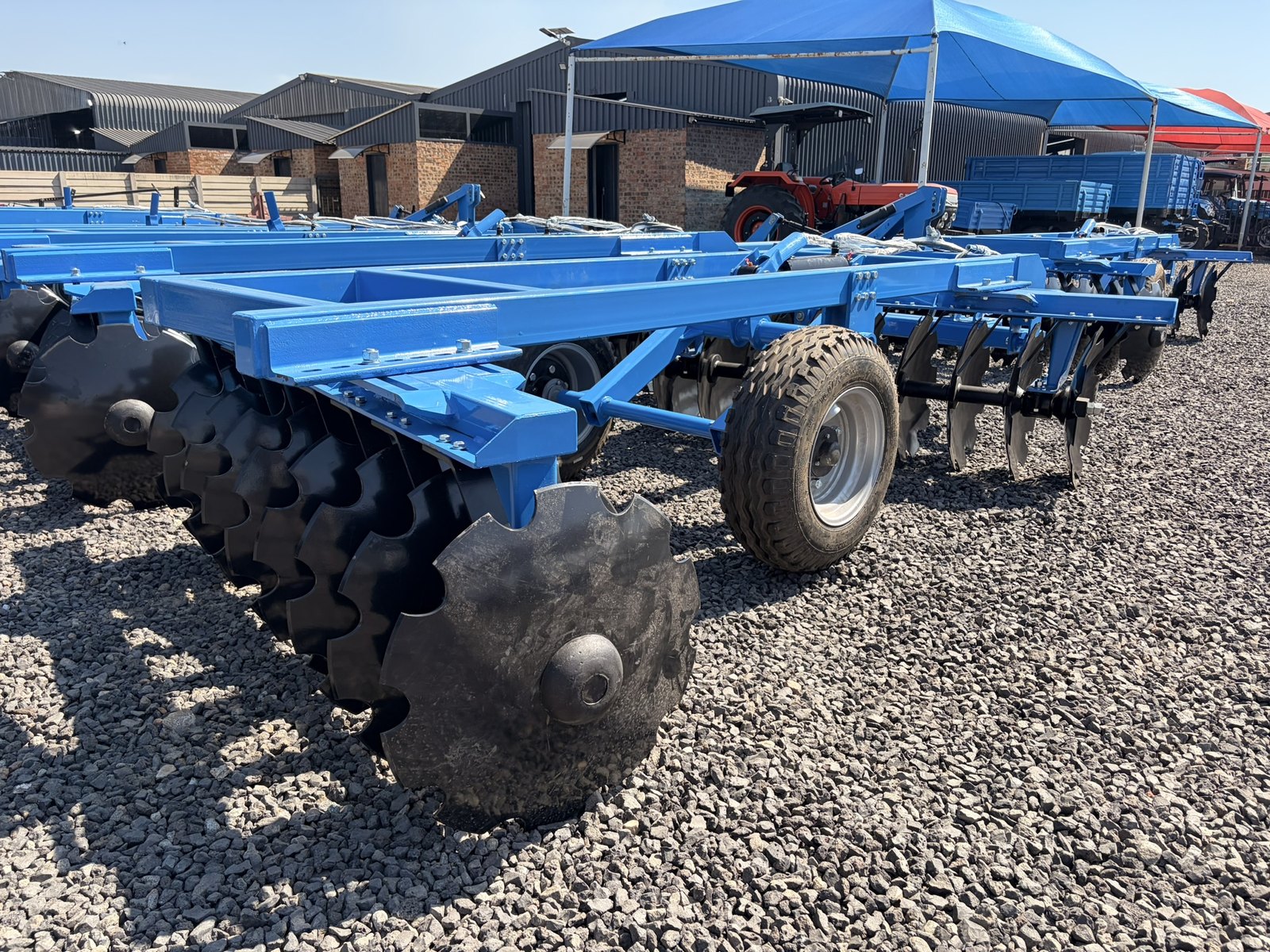 Hydraulic Disc Harrows, rear three-quarter view