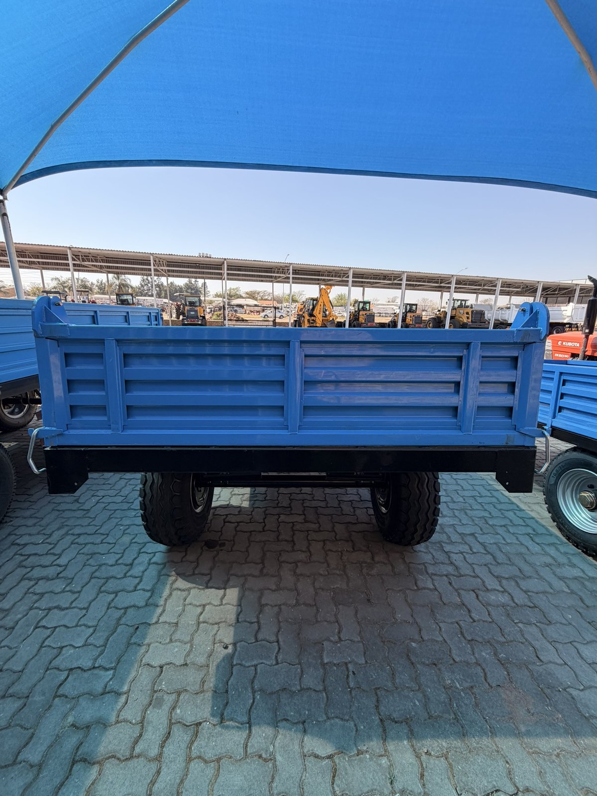 Tipper Trailers, rear view