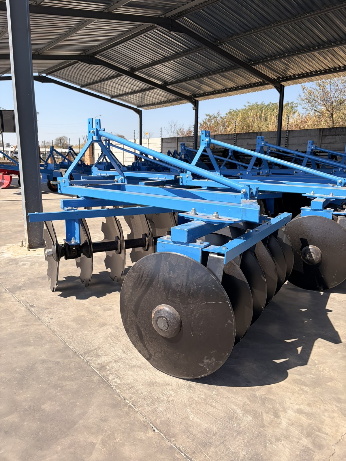 Mounted Disc Harrows, close view