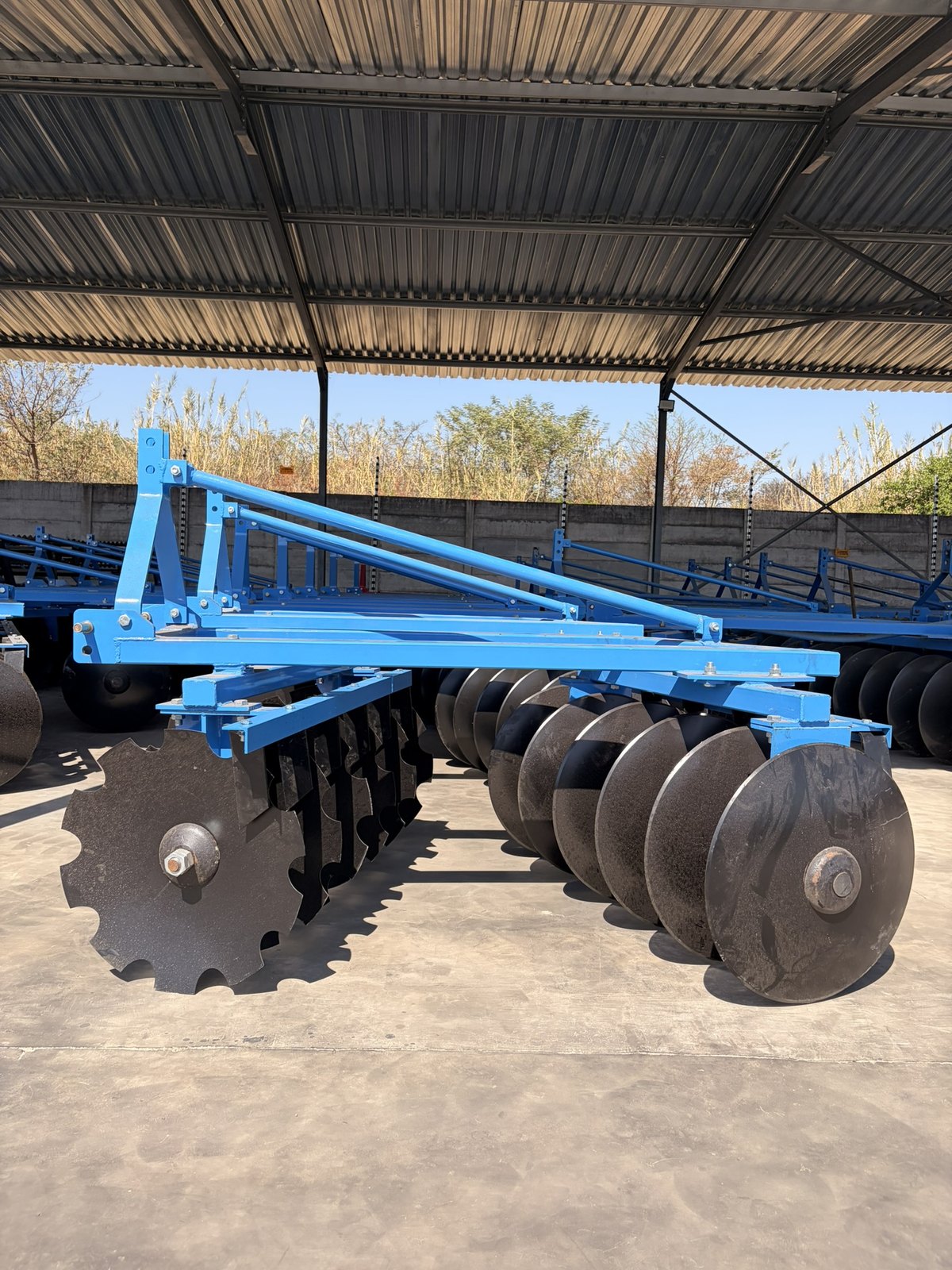 Mounted Disc Harrows, photographed on the supplier's floor (frame 13)