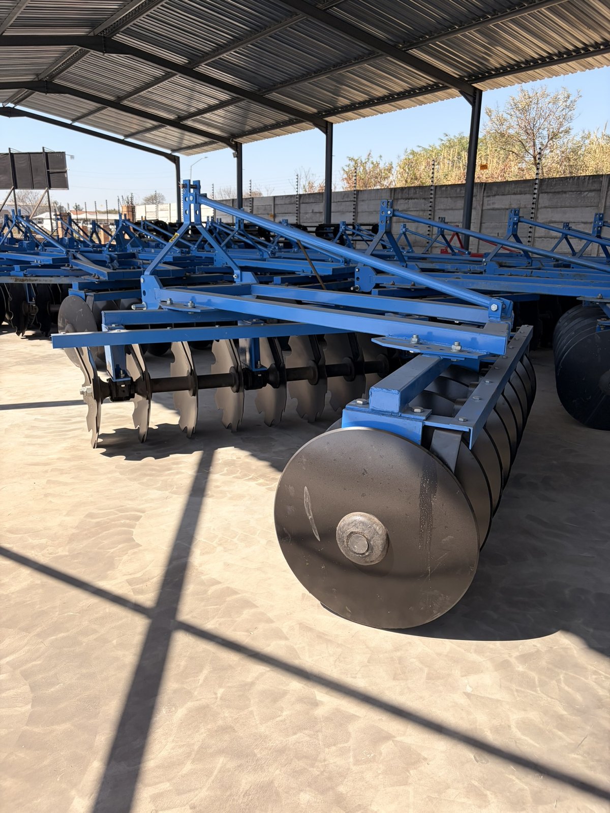 Mounted Disc Harrows, side view