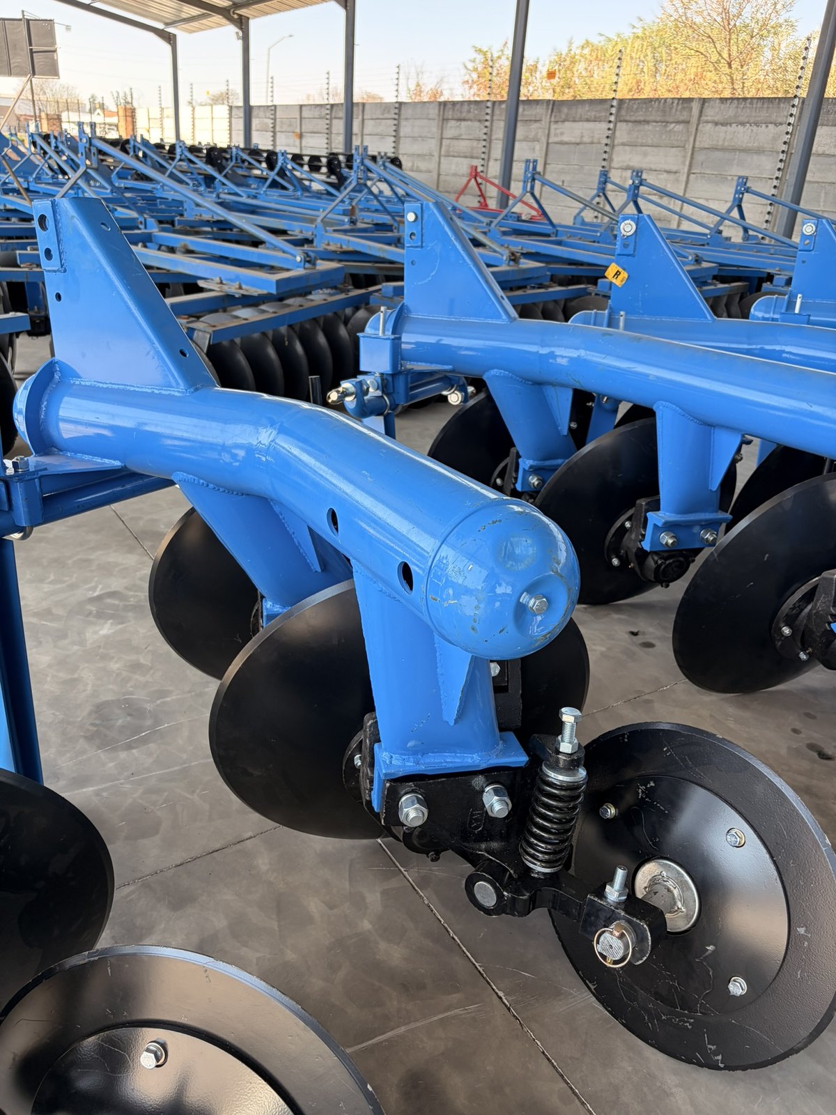 Disc Ploughs, close view