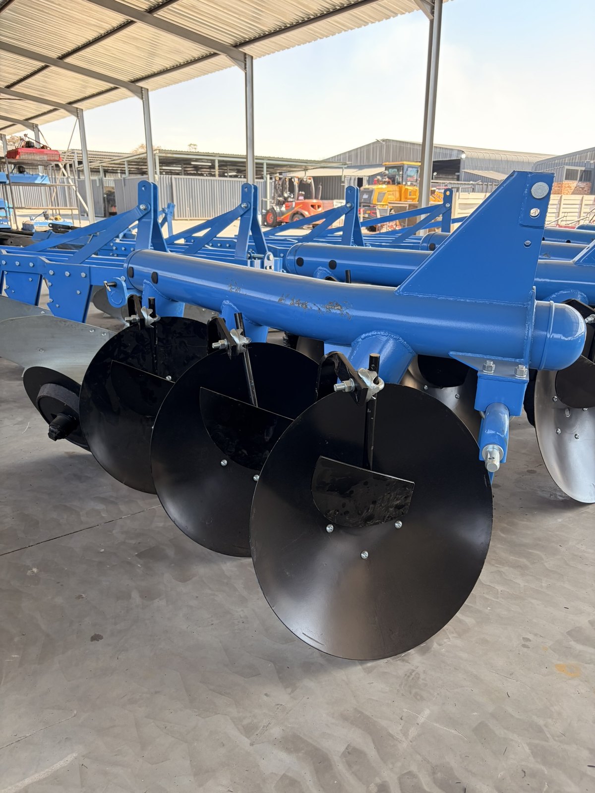 Disc Ploughs, rear view