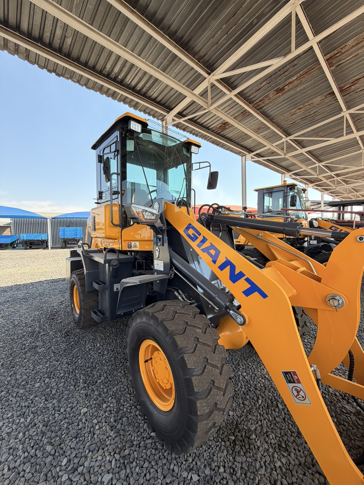 G932 Wheel Loader, 1.6 Ton, photographed on the supplier's floor