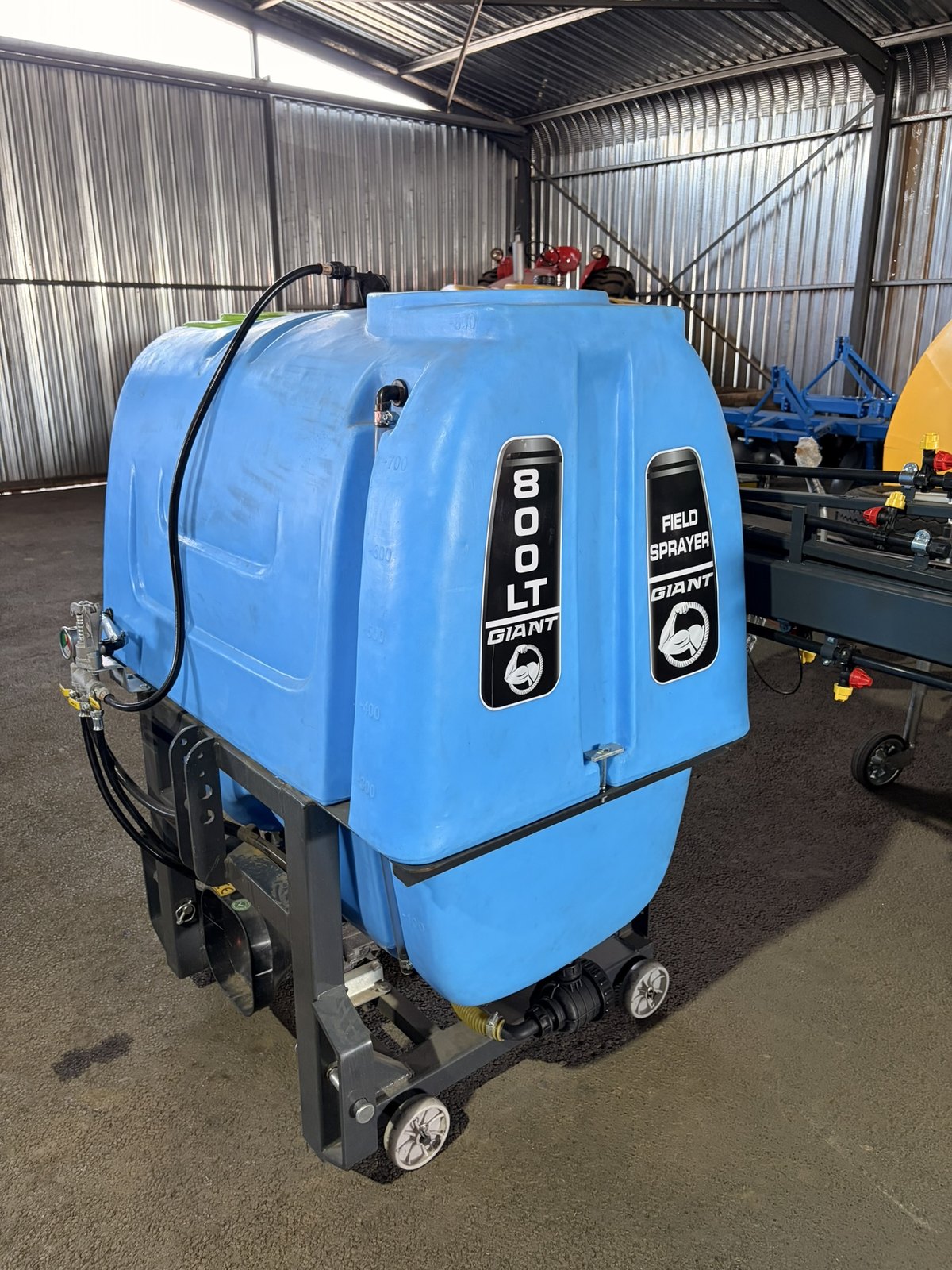 Boom Sprayers, rear three-quarter view
