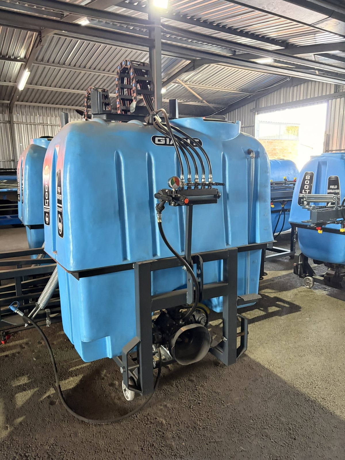 Boom Sprayers, rear three-quarter view (frame 12)