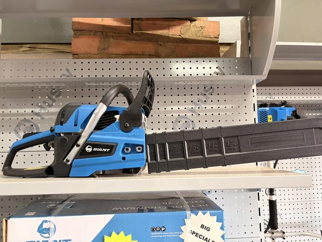 Giant Chainsaw, photographed on the supplier's floor