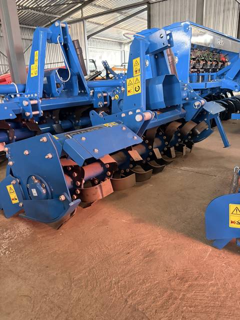 Rotavators, photographed on the supplier's floor (frame 10)