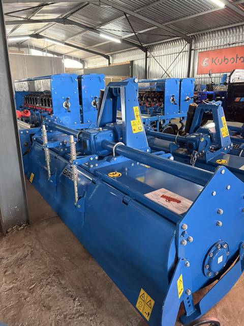 Rotavators, photographed on the supplier's floor (frame 11)