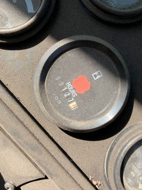 Close view of the meter dial in the cab of the used Fugong front end loader
